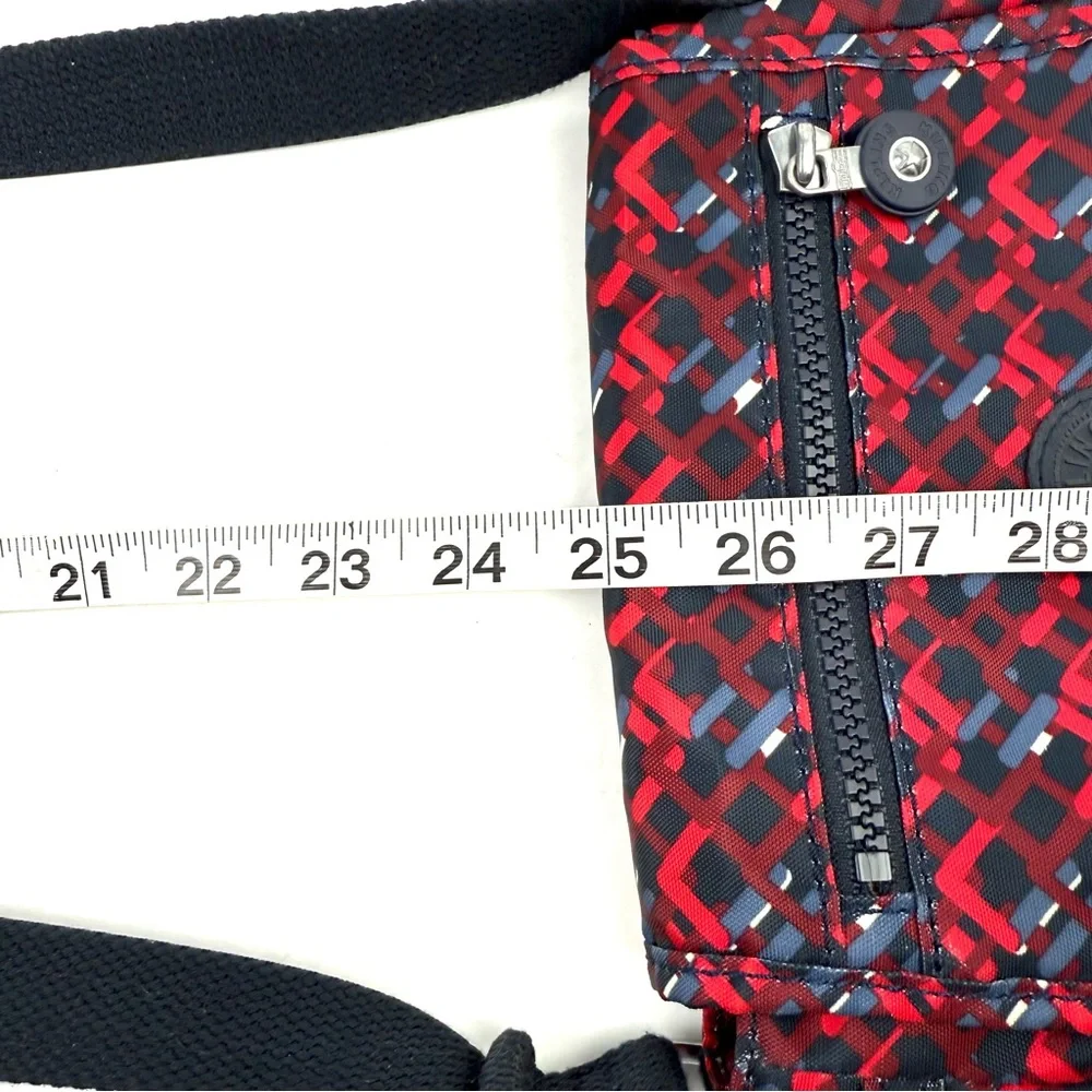 Kipling Sabian Crossbody Bag Nigeria Black Red‎ Nylon Purse Handbag